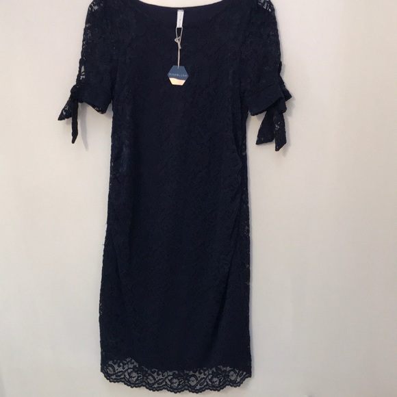 Pinkblush Dresses & Skirts - Pink Blush Maternity size Medium navy lace dress